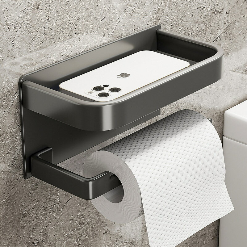 免打孔衛生紙置物架廁所紙巾盒廁紙抽紙盒卷放衛生間洗手間壁掛式