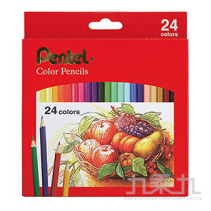 Pentel Color Pencils彩色鉛筆24色組CB8-24T【九乘九購物網】