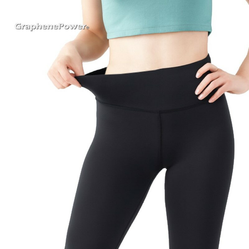 [現貨。免運] 石墨烯遠紅外線/瑜珈褲/九分內搭褲/塑身壓力褲 石墨烯循環塑型九分褲#基本款-黑色《GP石墨烯循環褲系列》 2