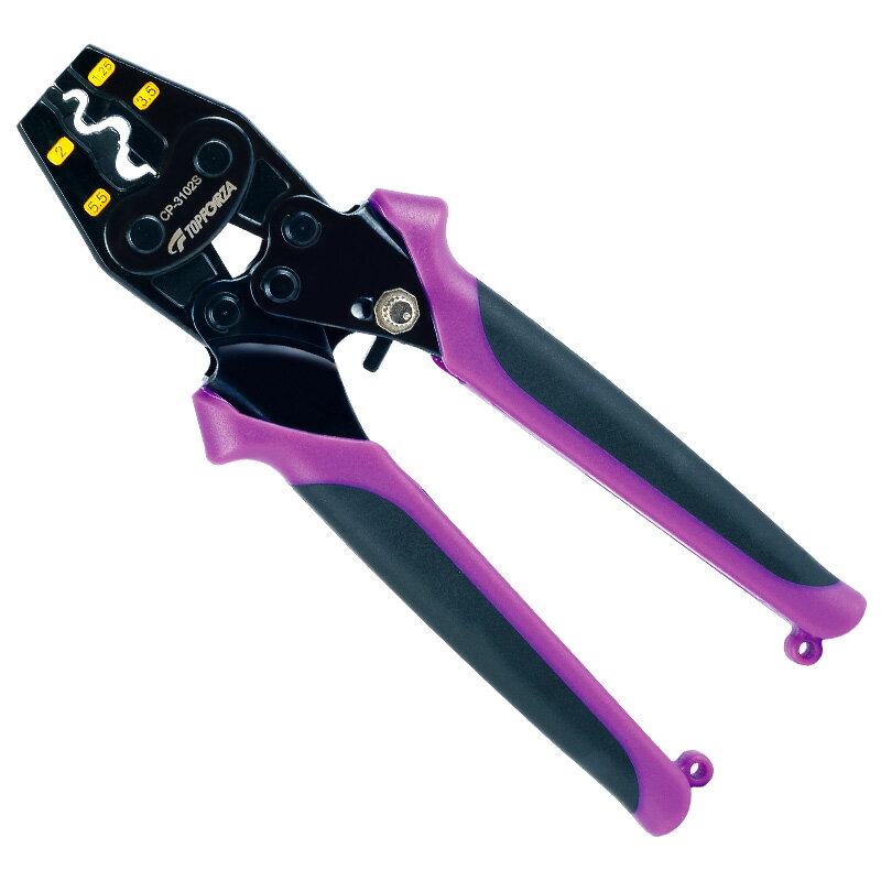 TOPFORZA 拓伏銳 雙色柄Y.O裸端子棘輪壓接鉗 CP-3102S CP-3102M 0