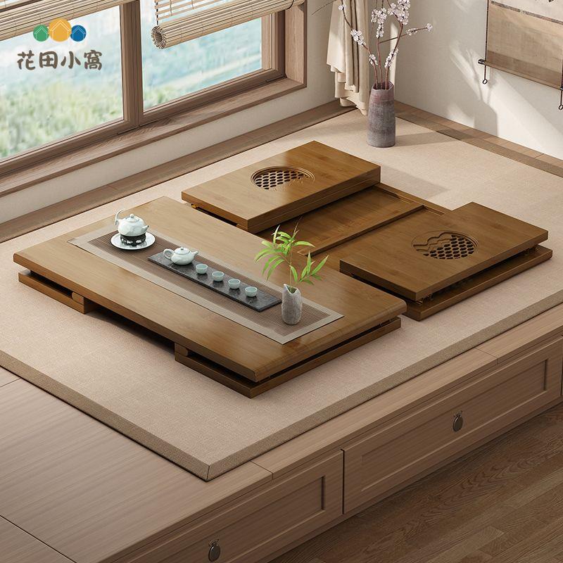 楠竹飄窗桌 日式榻榻米茶幾炕桌 陽臺桌 矮桌 窗臺小桌子 茶桌 學習桌[PP0521021]