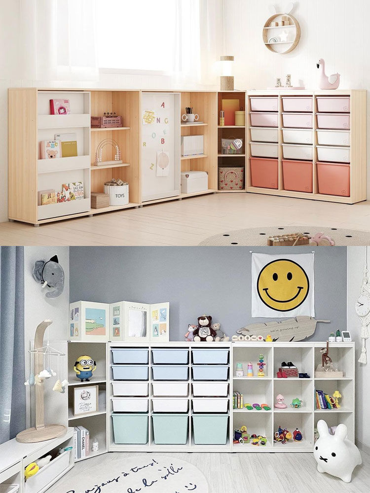 免運/可開票 北歐風韓國ins實木兒童玩具收納櫃嬰幼兒衣櫃儲物櫃 繪本架環保