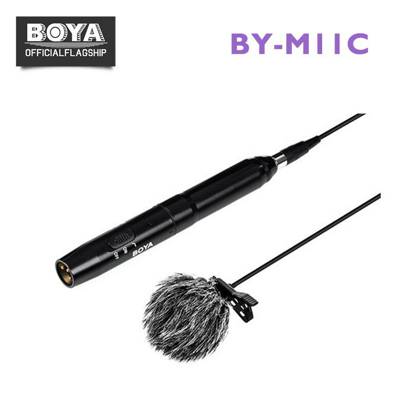 【EC數位】BOYA BY-M11C 專業心型 XLR領夾麥克風 高畫質攝像機 錄音機 數位單眼相機