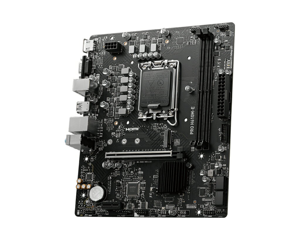 MSI 微星 PRO H610M-E DDR5 1700腳位 M-ATX 主機板 2