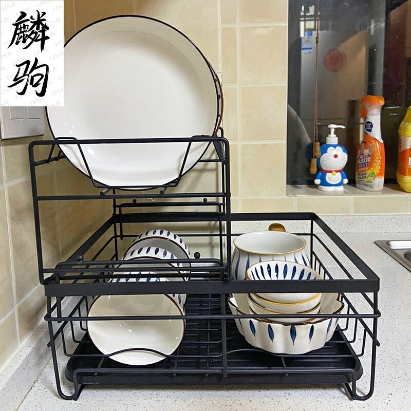 廚房置物架放碗盤瀝水架多層落地碗碟晾干收納架砧板餐具刀架碗架