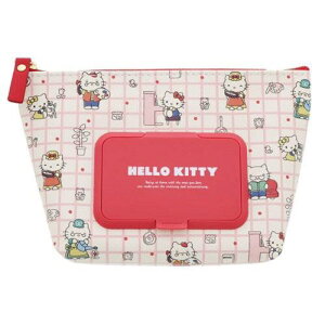 【震撼精品百貨】Hello Kitty 凱蒂貓~日本SANRIO三麗鷗KITTY濕紙巾收納包-Family*66304