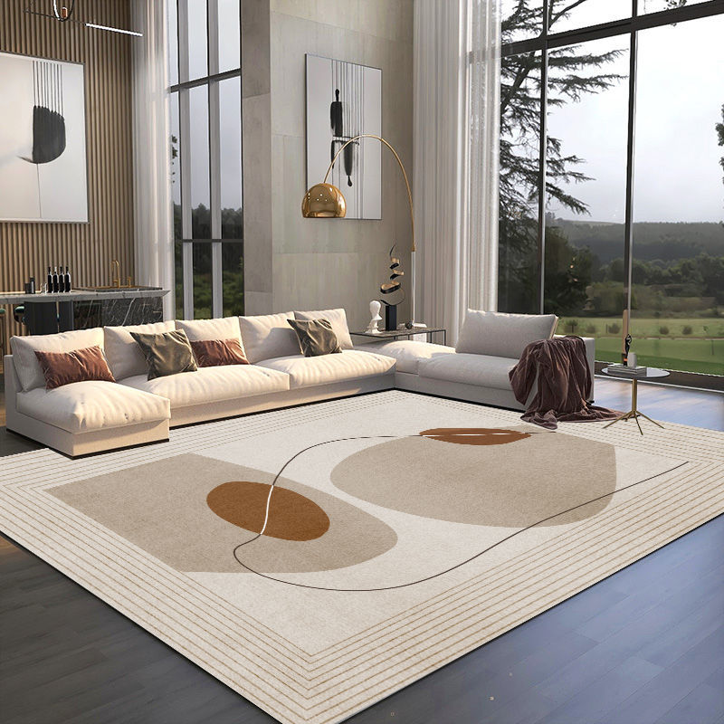 北歐現代輕奢簡約地毯客廳 沙發茶幾墊高級臥室家用耐臟地墊【淘夢屋】