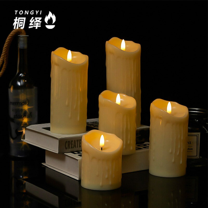 定製 模擬 led電子蠟燭燈 子彈頭電子蠟燭 氛圍燈家居裝飾閃爍電蠟燭 [PP0506055]