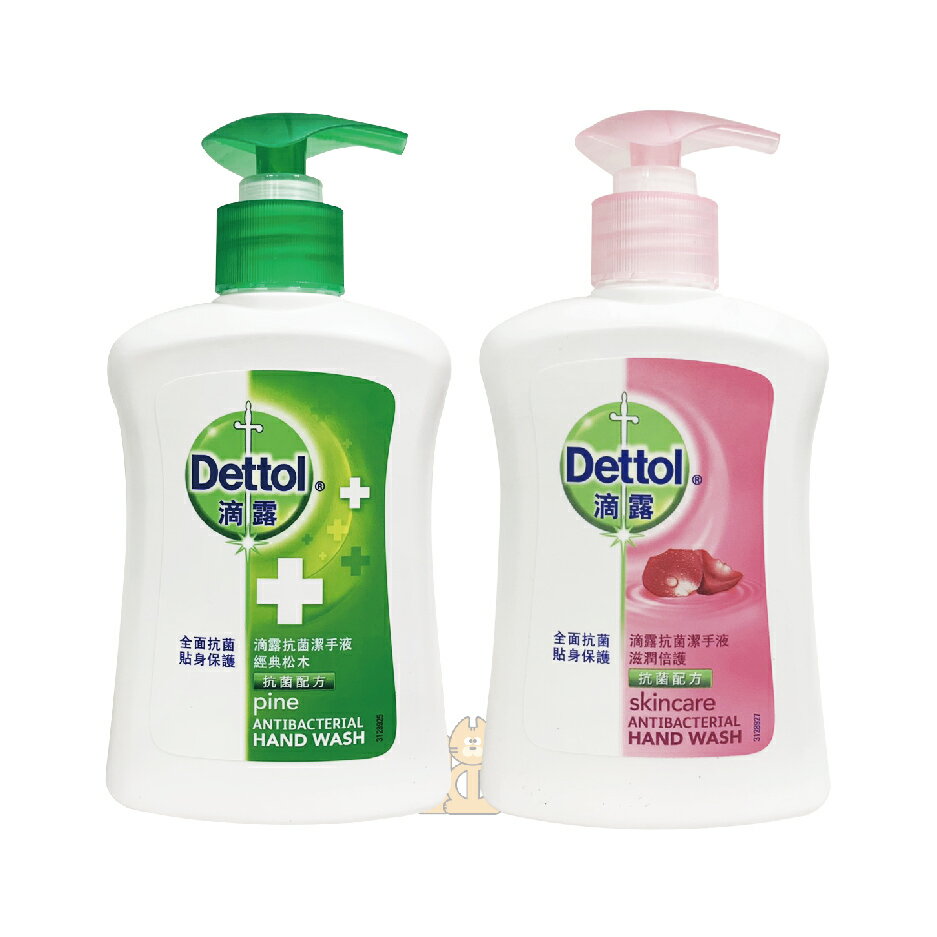 Dettol 滴露 抗菌潔手液 250ml : 經典松木、滋潤倍護 洗手乳 洗手液