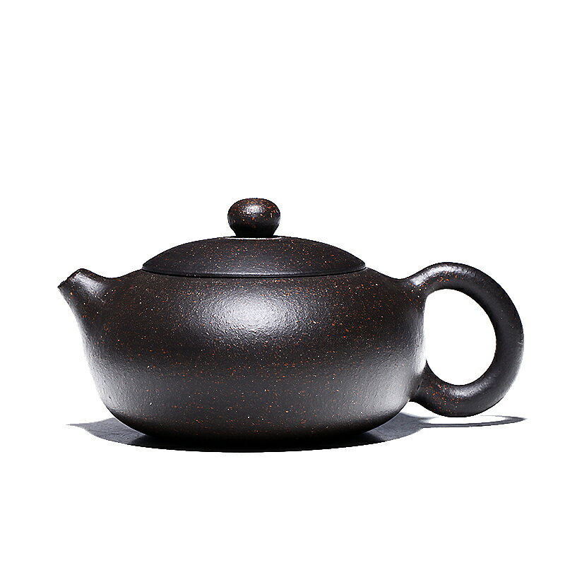 古往今來宜興紫砂壺名家純全手工泡茶壺功夫茶具套裝黑金砂扁西施 4