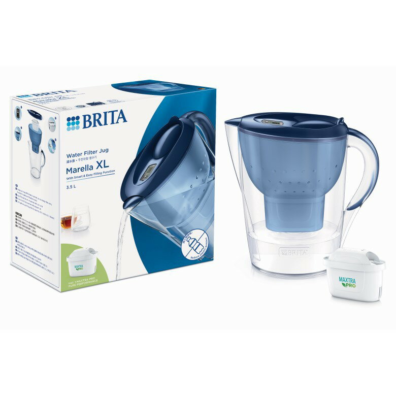 BRITA Marella 3.5L馬利拉濾水壺+MXPRO濾芯(共1壺1芯)(藍) [大買家]