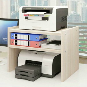 書桌架桌上置物架桌麵針式打印機雙層收納文件放書桌的架