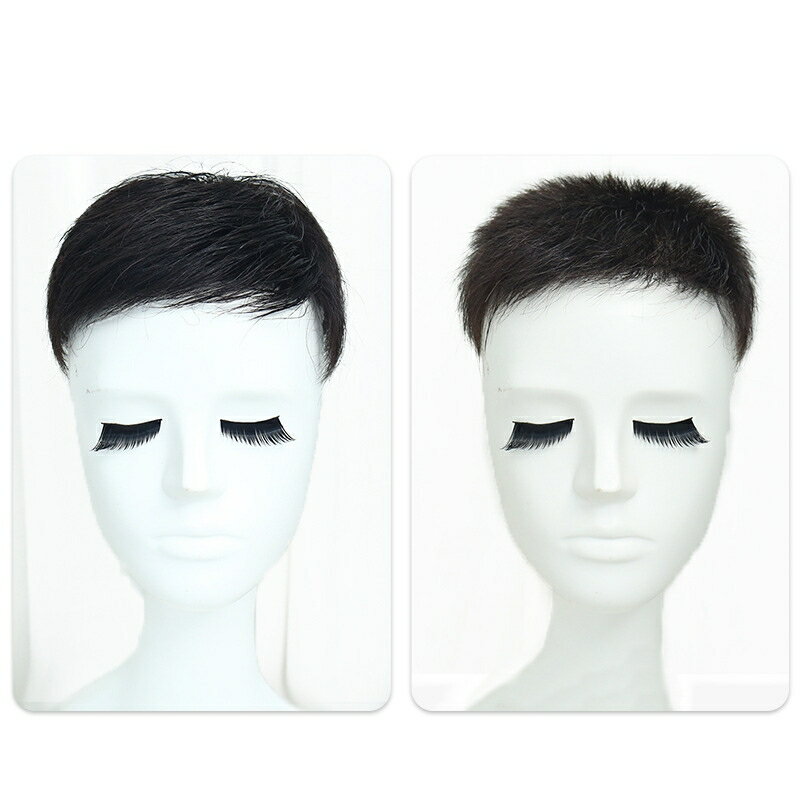 現貨+預購 補髮塊全真髮男假髮透氣假髮片輕量假髮免打理隱形增髮量假髮接髮-短直髮4款74kb34【獨家進口】【米蘭精品】