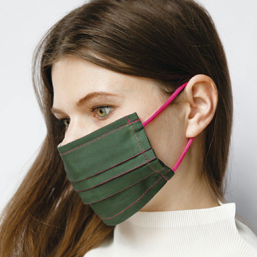 Estcouture 瑞士設計師聯名款 Bicolore撞色和紙口罩 1