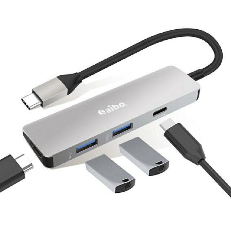 【享最高折300】Type-C USB3.0四合一薄型多功能擴充器