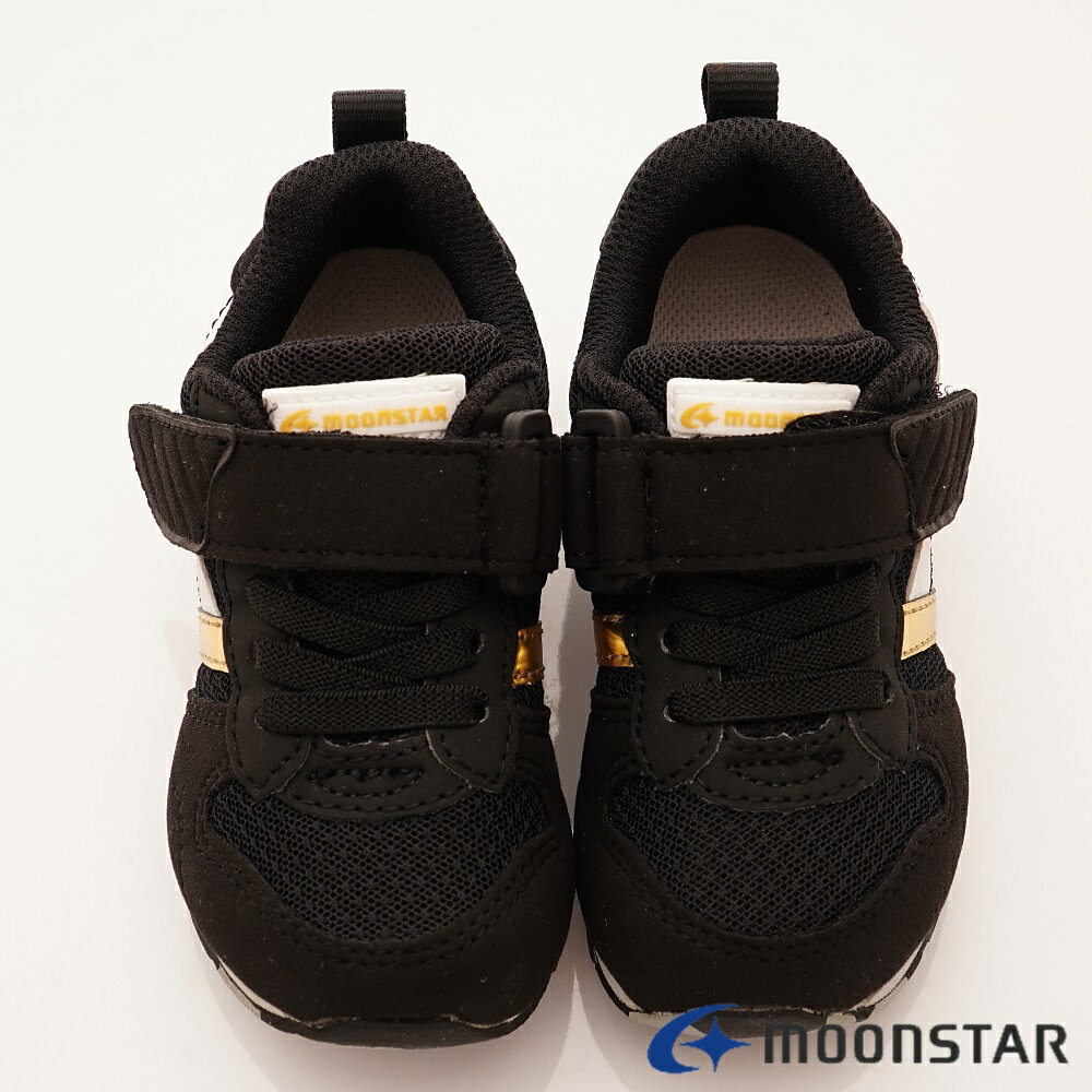 日本月星Moonstar機能童鞋HI系列寬楦頂級學步鞋款2121S66黑(中小童段) 4