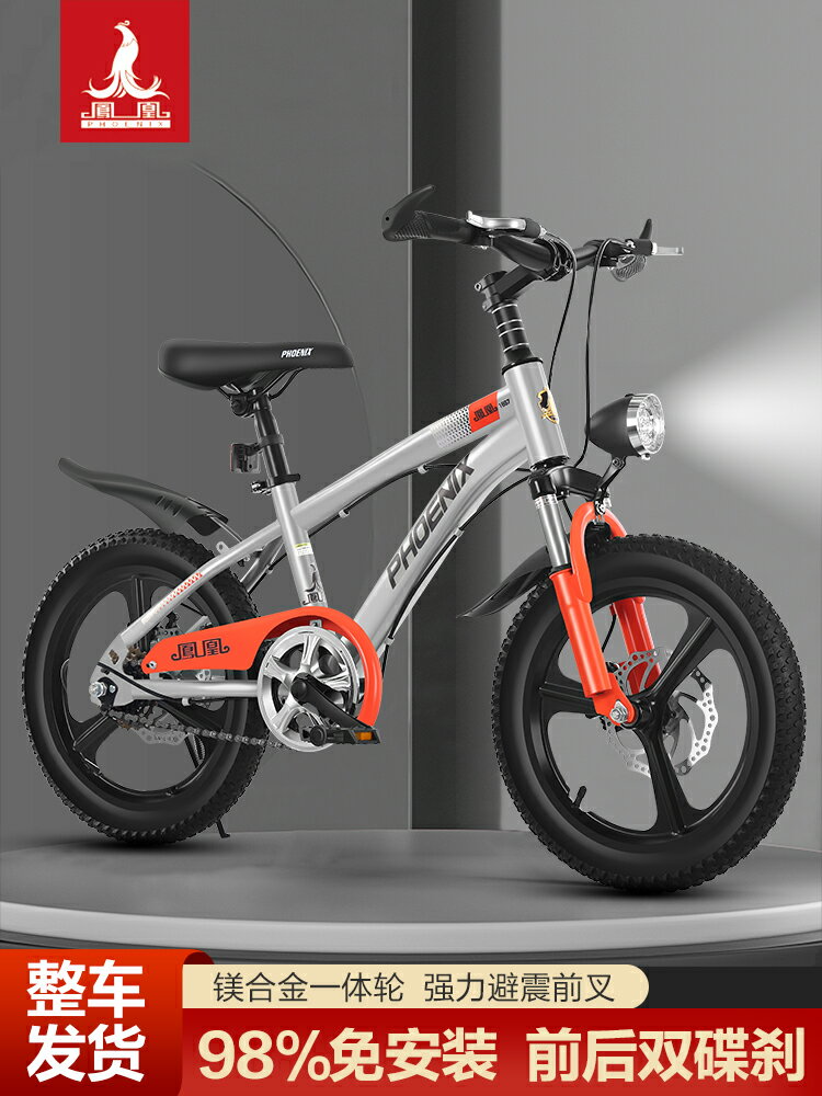 鳳凰兒童自行車中大童5-6-10-12歲20寸小學生男女孩腳踏公主單車