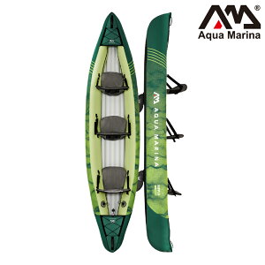 【網路限定-下殺75折】Aqua Marina 充氣2+1獨木舟-舒適型 RIPPLE RI-370 / 休閒型 KAYAK 皮艇 皮划艇 水上活動