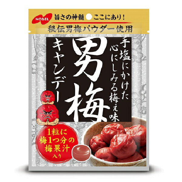 【江戶物語】NOBEL 諾貝爾 男梅夾心糖 濃厚梅干味 80g 濃縮男梅 硬糖 糖果 梅干糖 完熟梅干