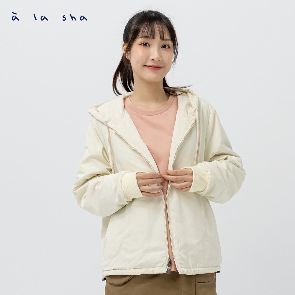 a la sha 兩面穿絎縫鋪棉外套