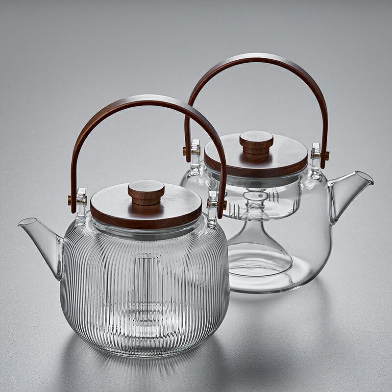 蒸汽玻璃提樑煮茶壺養生壺全自動蒸茶壺煮茶器家用抽水電陶爐煮茶