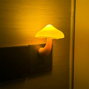 氛圍燈 氣氛燈 房間氣氛燈 會發光的蘑菇ins小夜燈led插電式臥室床頭睡眠光控感應起夜氛圍燈『JD8510』