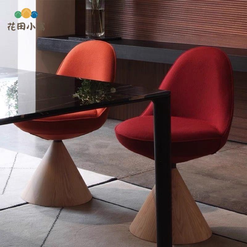 輕奢可旋轉化妝椅餐椅靠背拼色布藝梳妝臺美甲凳女生臥室客廳家用 ph6192