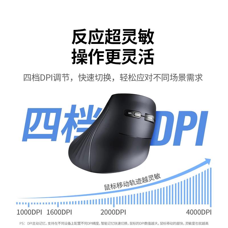 綠聯人體工學滑鼠立式垂直usb雙模適用筆記本電腦辦公用