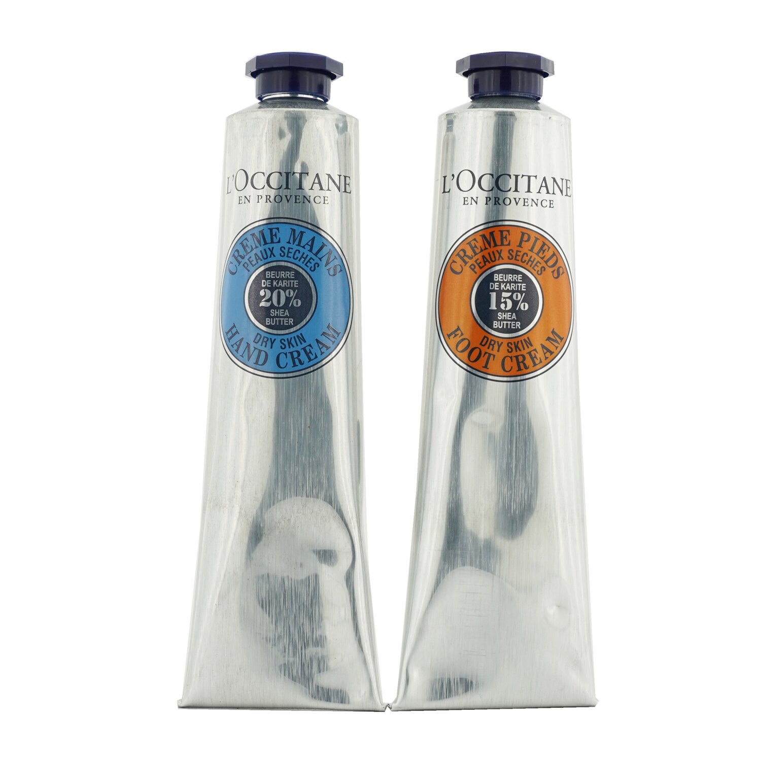 歐舒丹 L'Occitane - 乳木果油手足護理組合: 護手霜75ml/2.6oz +潤足霜75ml/2.6oz