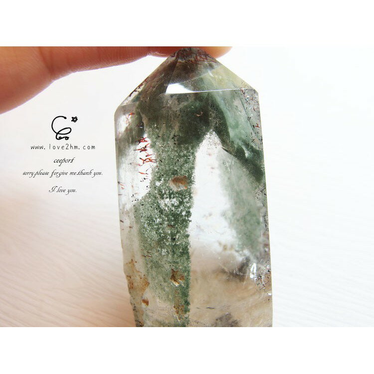 大地生機/綠幽靈 /水晶飾品/ [晶晶工坊-love2hm]