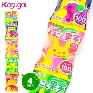 【江戶物語】 春日井 KASUGAI 4連 四連水果QQ軟糖 100%水果軟糖 日本進口 日本糖果 果汁軟糖