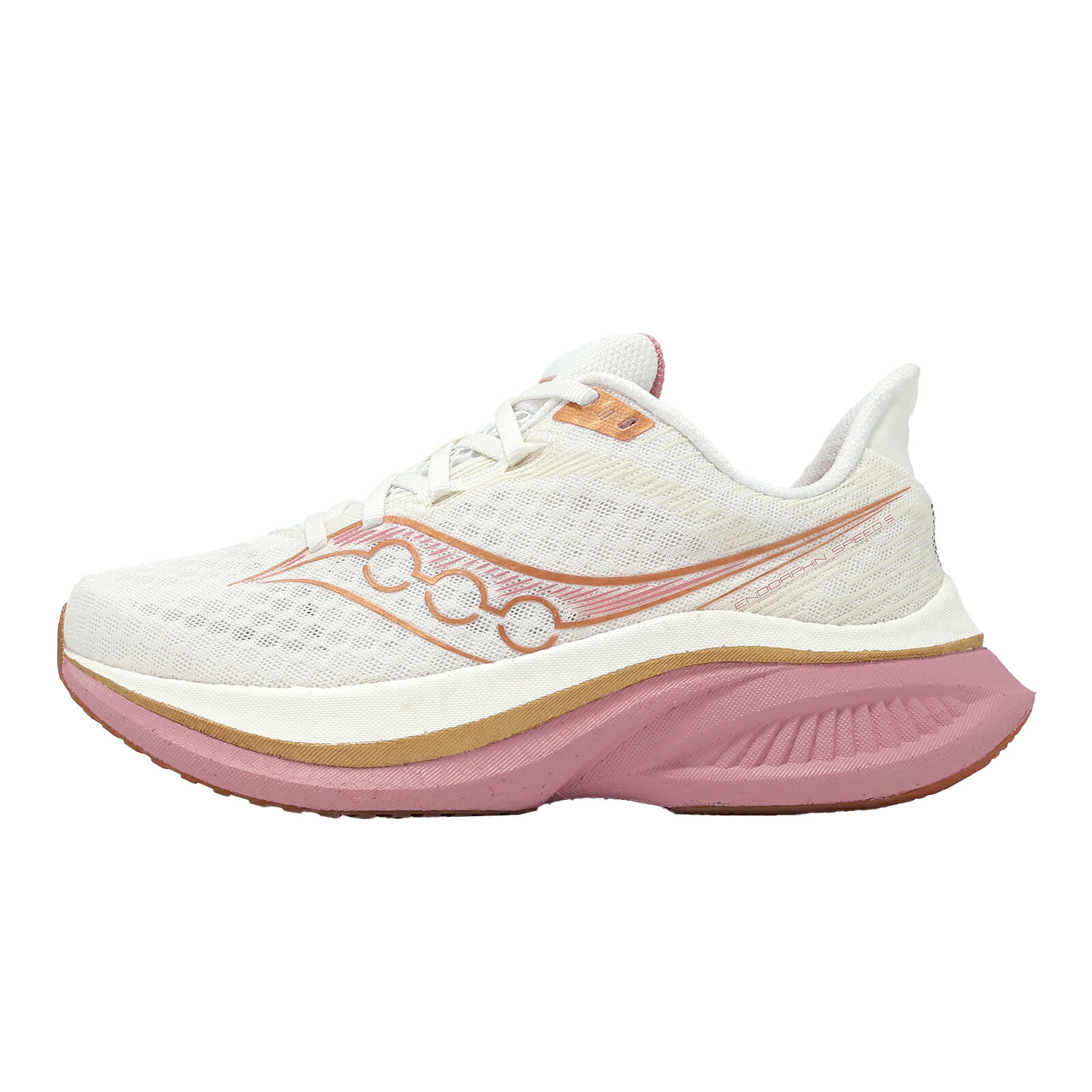 Saucony 索康尼 競速跑鞋 Endorphin Speed 5 寬楦 女鞋 米白 粉 緩震 慢跑鞋 S11008140