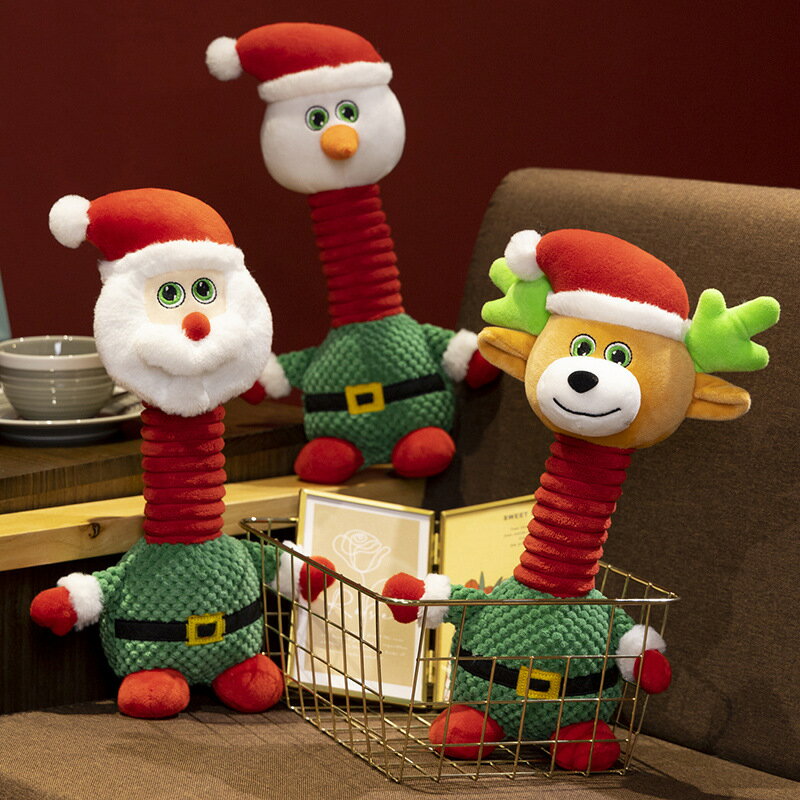 圣誕老人公仔可愛毛絨玩具布娃娃玩偶兒童新年禮物圣誕節禮品抱枕 全館免運
