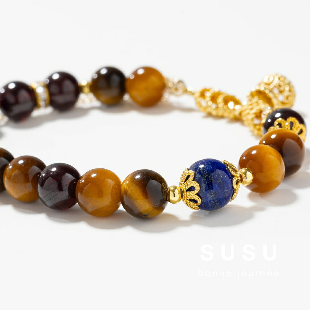 SU SU︱暮光水晶手鍊❤️ 虎眼石 石榴石 青金石 事業運 招財 轉運 能量 防小人 送禮 推薦 3