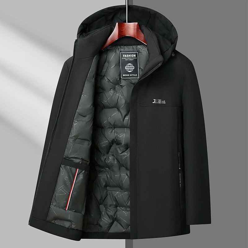 【巴黎精品】現貨+預購 鋪棉外套夾棉夾克-可脫卸連帽休閒加厚保暖男外套2色a1iy3