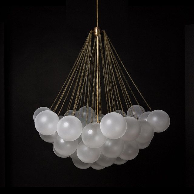 北歐現代設計藝術泡泡球珍珠磨砂玻璃餐廳燈魔豆個性客廳極簡吊燈