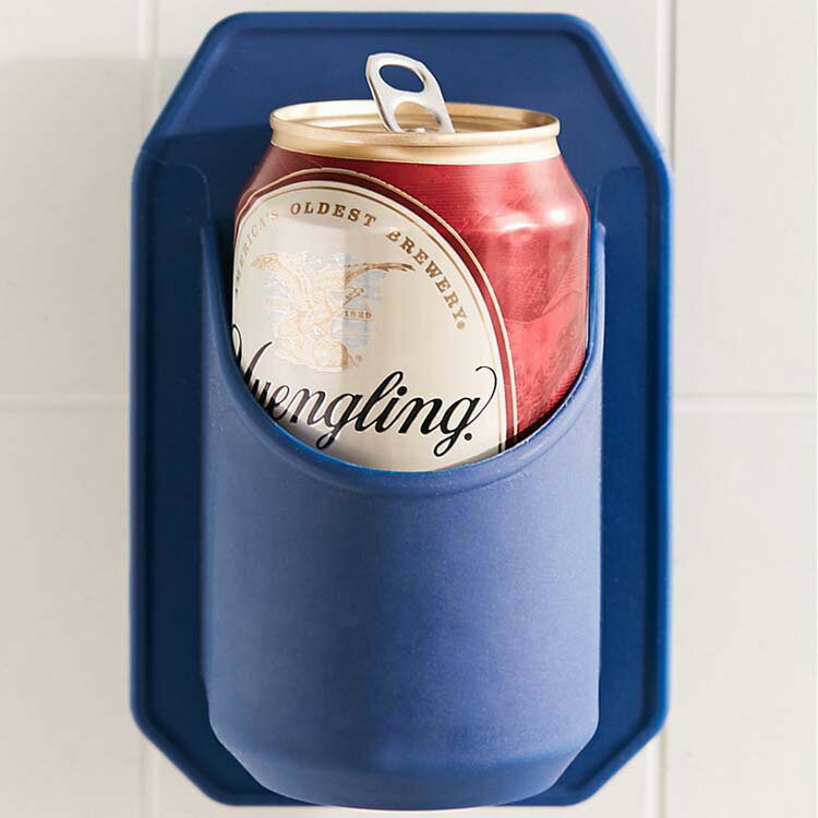 易拉罐收納架強力防水無痕膠杯託飲料支架貼壁浴室淋浴啤酒杯架