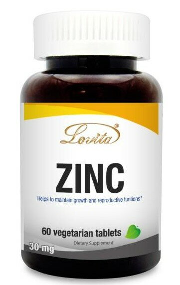 Lovita愛維他 螯合鋅30mg 60錠/瓶 全素