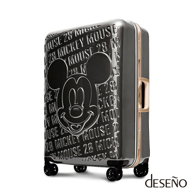 【加賀皮件】Deseno Disney 迪士尼 MICKEY 米奇 經典復刻 浮雕 多色 鋁框 旅行箱 28吋 行李箱 D2663