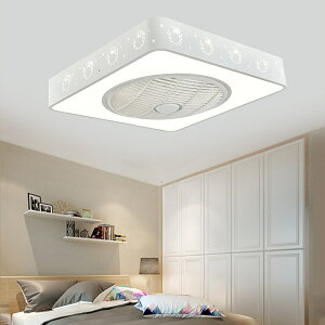 方形現代吸頂燈ceiling fan創意電風扇燈led燈