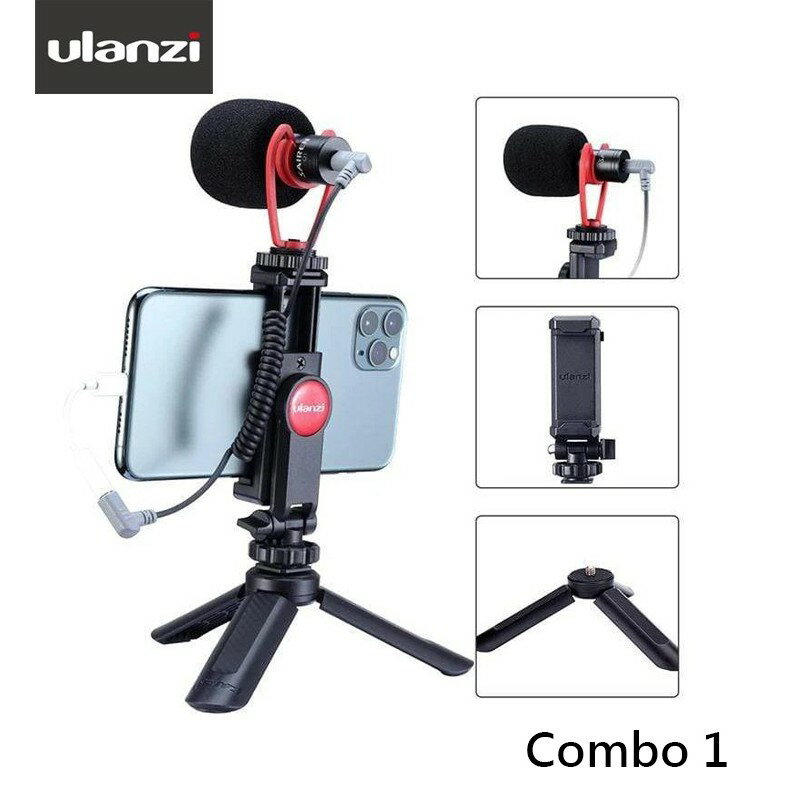 【EC數位】Ulanzi SAIREN Q1 Combo 1 2 3 手機專用錄影麥克風套裝組 手機夾 指向型麥克風