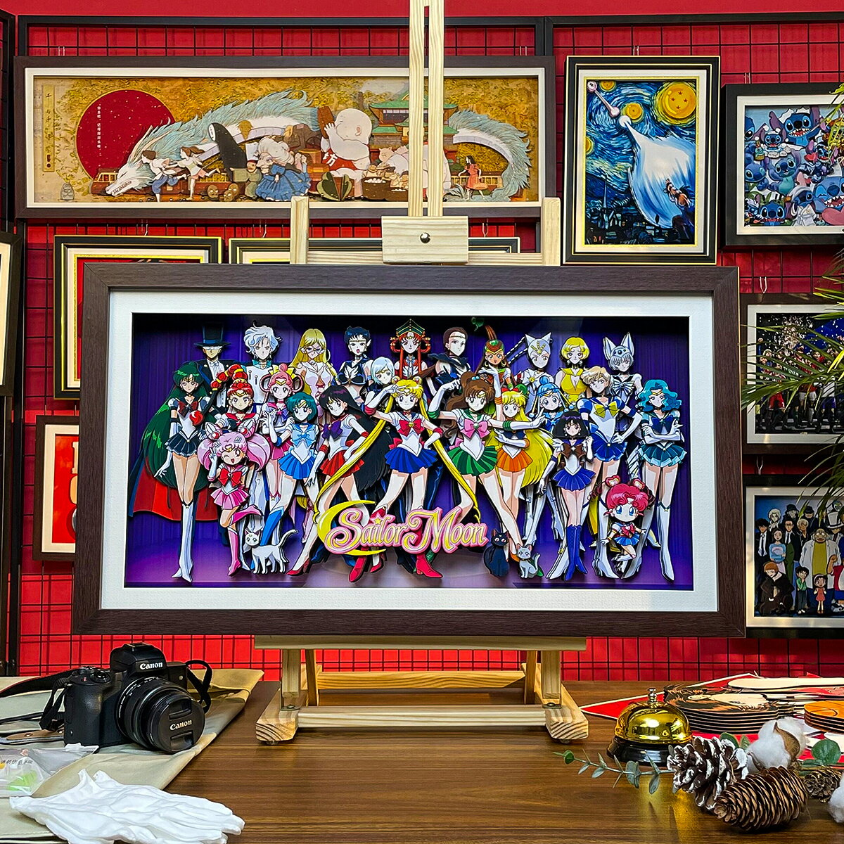 【支援客製】免運 開發票 美少女戰士周邊全家福月野兔手辦水冰月盲盒拼圖女孩生日禮物女生 動漫掛畫