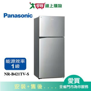 Panasonic國際422L雙門變頻冰箱NR-B421TV-S含配送+安裝【愛買】