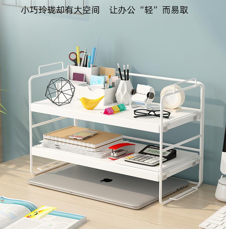 簡易置物架 桌上書架收納置物架簡易家用學生書桌儲物櫃床頭飄窗桌麵小書架
