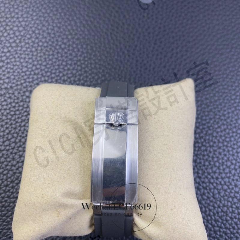 精緻時尚，商務休閒男士鑽石外圈黑色錶盤日期顯示自動機械手錶，高級豪華男士橡膠錶帶腕錶【亞德機械五金家居】 8