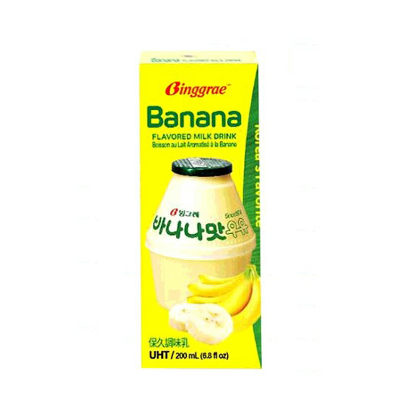 [COSCO代購] 單次運費限購一組 CH289755 BINGGRAE BANANA MILK 香蕉牛奶（保久調味乳） 每瓶200毫升X24入