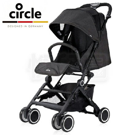 【出清特價】德國 Circle Poppin推車 - 經典黑【悅兒園婦幼生活館】