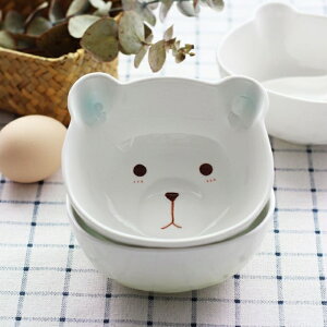 [Hare.D] 木木熊 沙拉碗 12公分 家用兒 童陶瓷沙拉碗 飯碗 湯碗