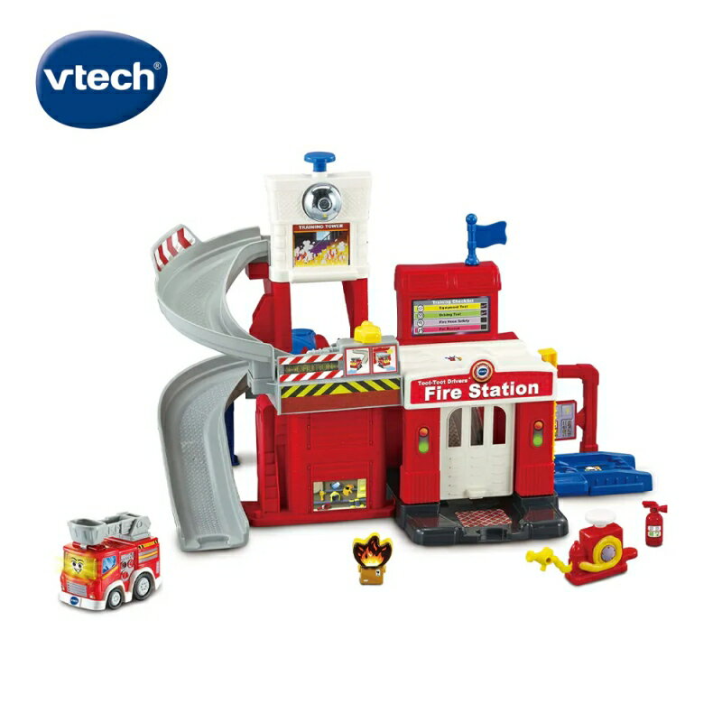 Vtech 聲光城市嘟嘟車-城市消防局軌道組★衛立兒生活館★