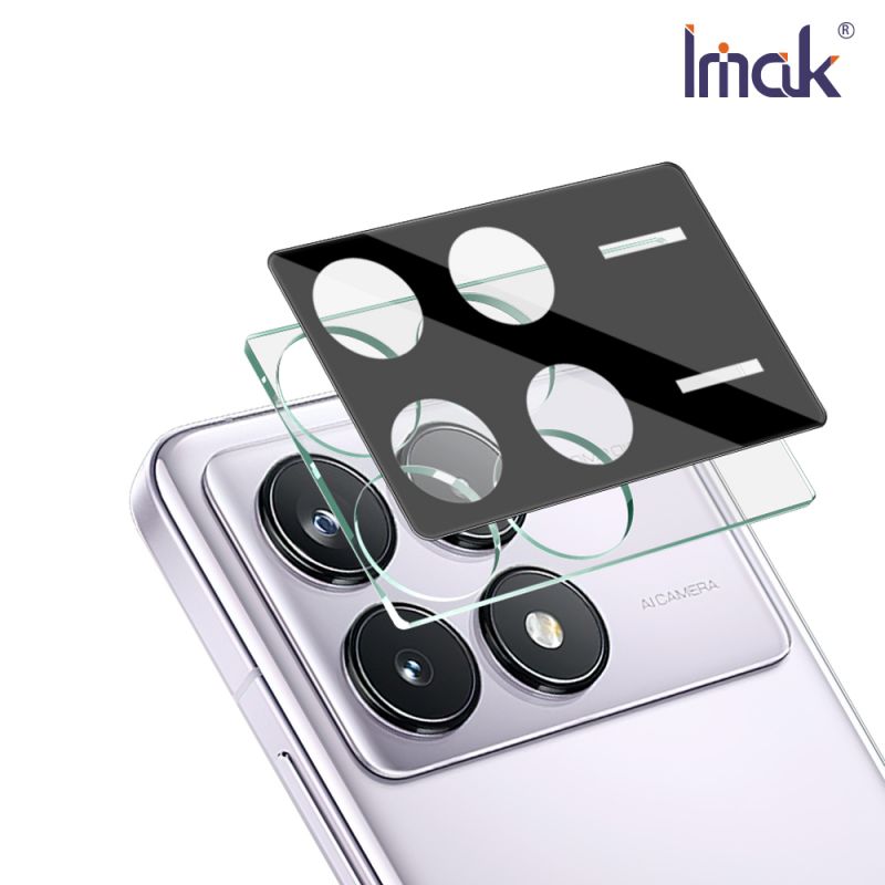 鏡頭貼 Imak 艾美克 POCO F6 Pro 5G 鏡頭玻璃貼(一體式)(曜黑版) 奈米吸附 鏡頭貼 鏡頭保護貼 鏡頭膜 【愛瘋潮】